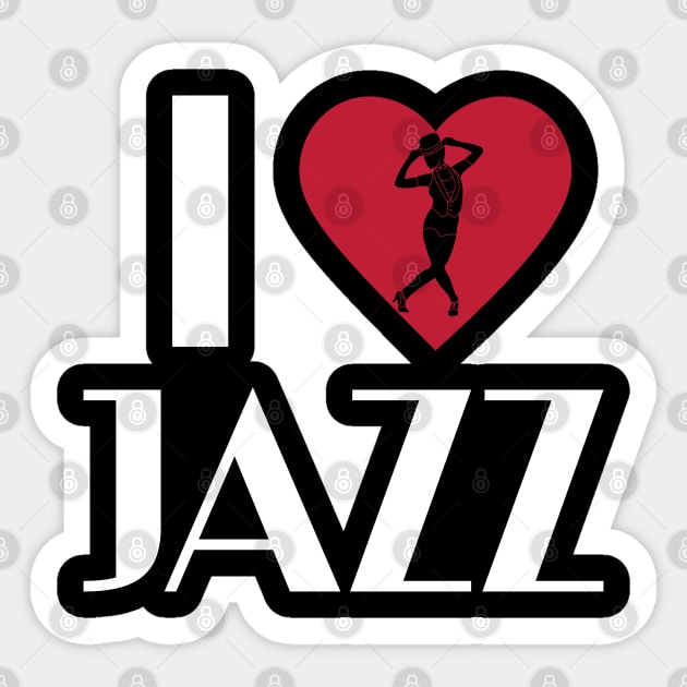 I love jazz Sticker by Emmi Fox Designs